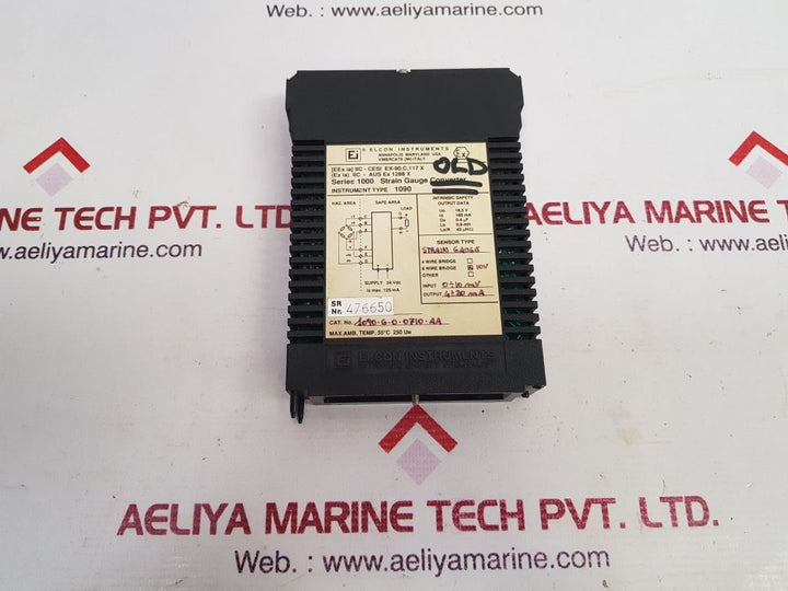 Elcon Series 1000 Strain Gauge Converter 1090.G.0.0710.Aa
