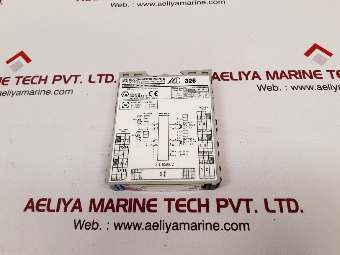 Elcon µ Range D 326 2-channels Analog Input Repeater