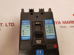 Hyundai Hbs-33 3-pole Molded Case Circuit Breaker 15A
