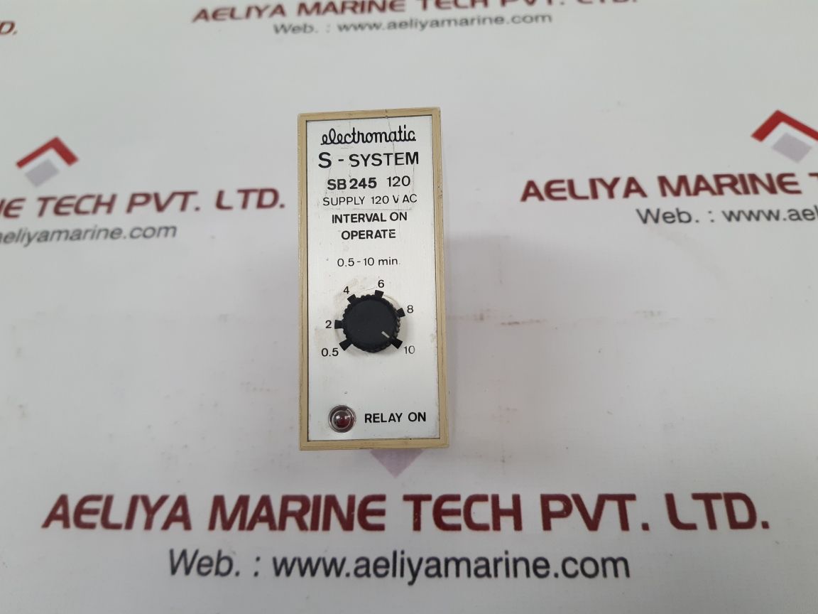 Electromatic sb245 120 interval on operate