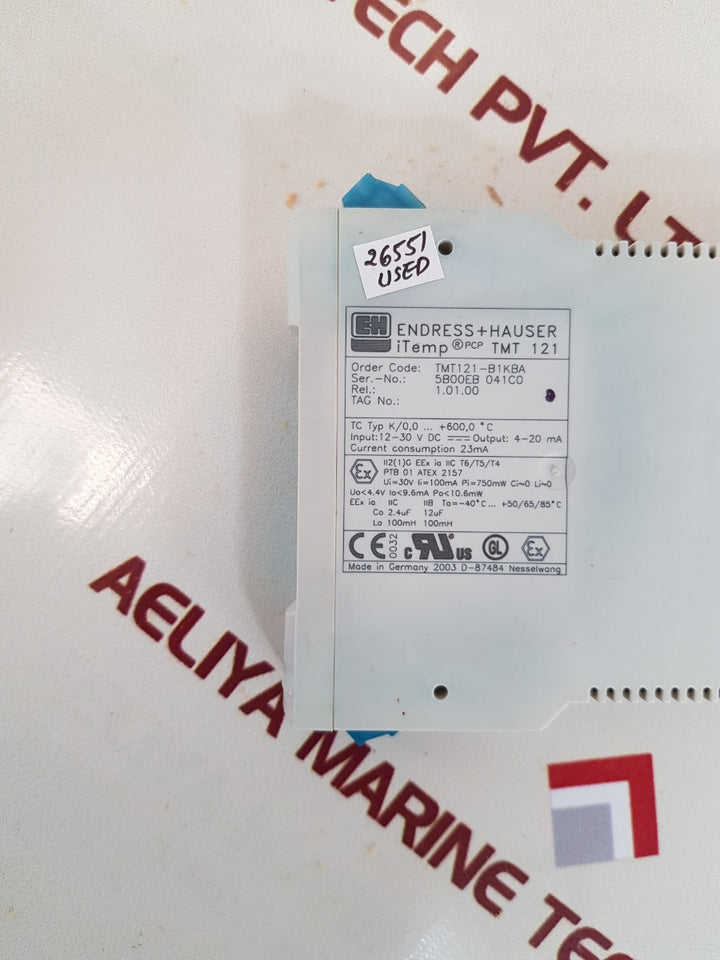 Endress+hauser tmt 121 temperature transmitter