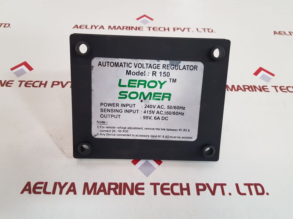 Leroy somer r150 automatic voltage regulator