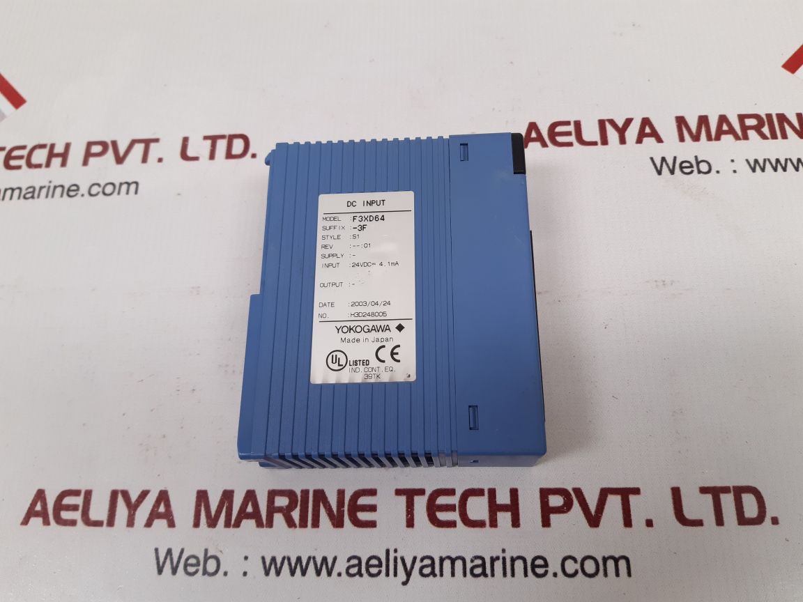 Yokogawa F3Xd64-3F Input Module Style.S1