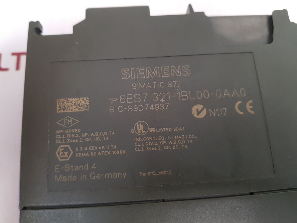Siemens 6Es7 321-1Bl00-0Aa0 Module
