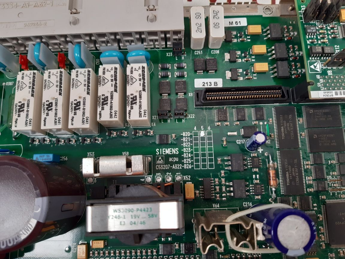 Siemens C73040-a51-c180-07 Pcb Card Used
