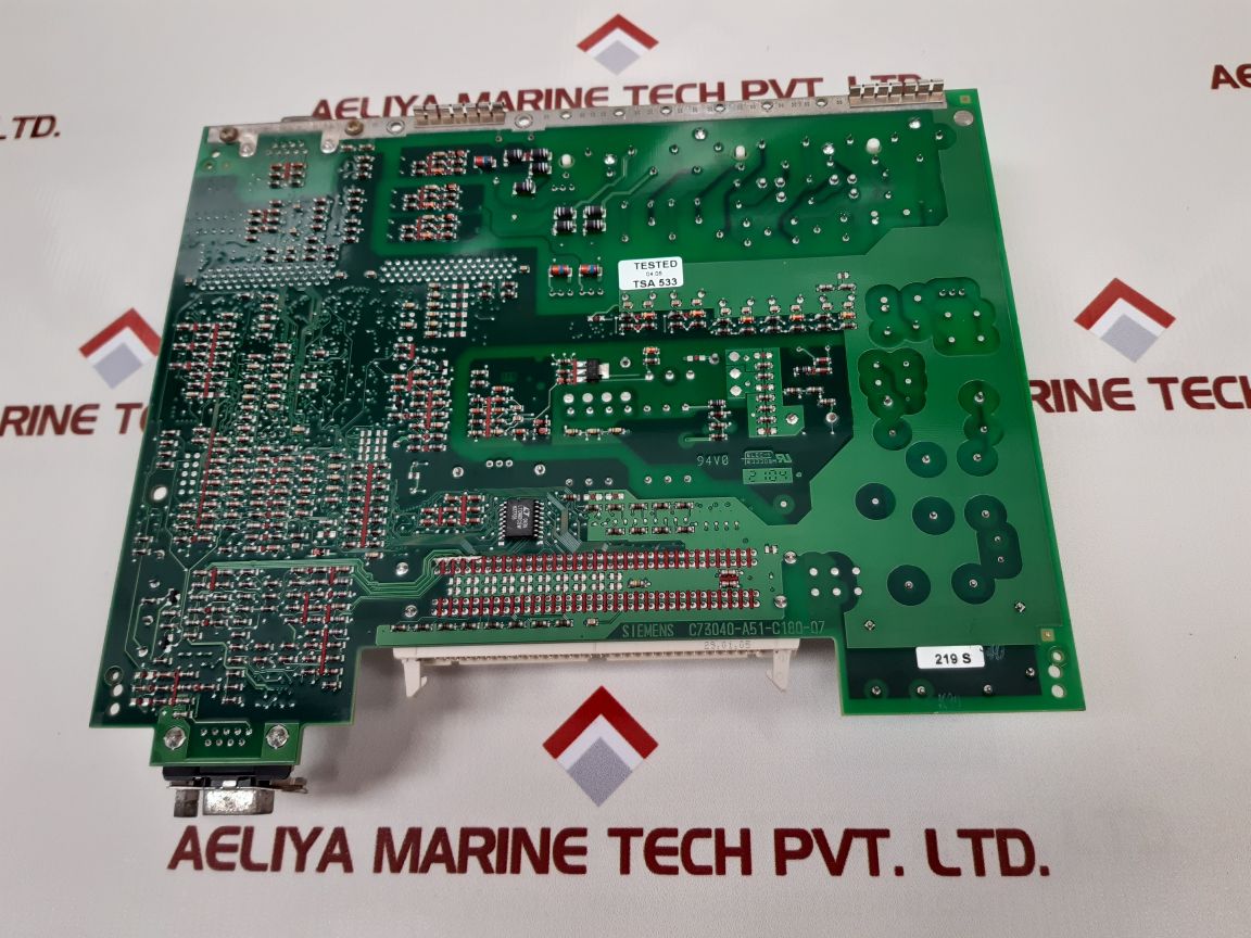 Siemens C73040-a51-c180-07 Pcb Card Used
