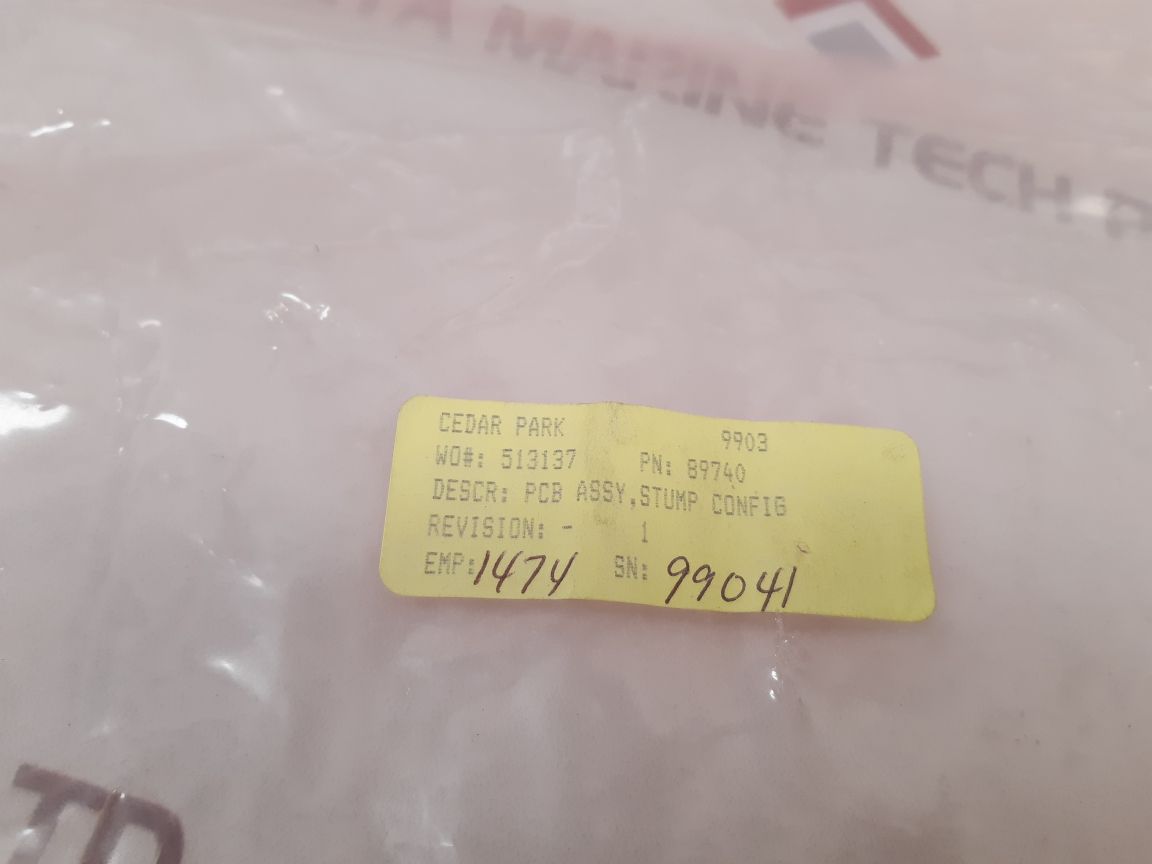 Varco oil tools 89740 stum configuration board
