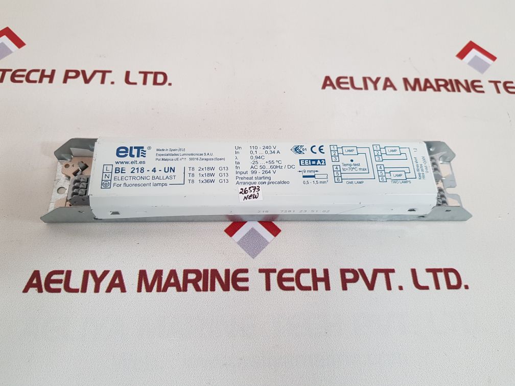 Elt be 218-4-un electronic lighting ballast