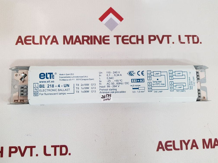 Elt be 218-4-un electronic lighting ballast
