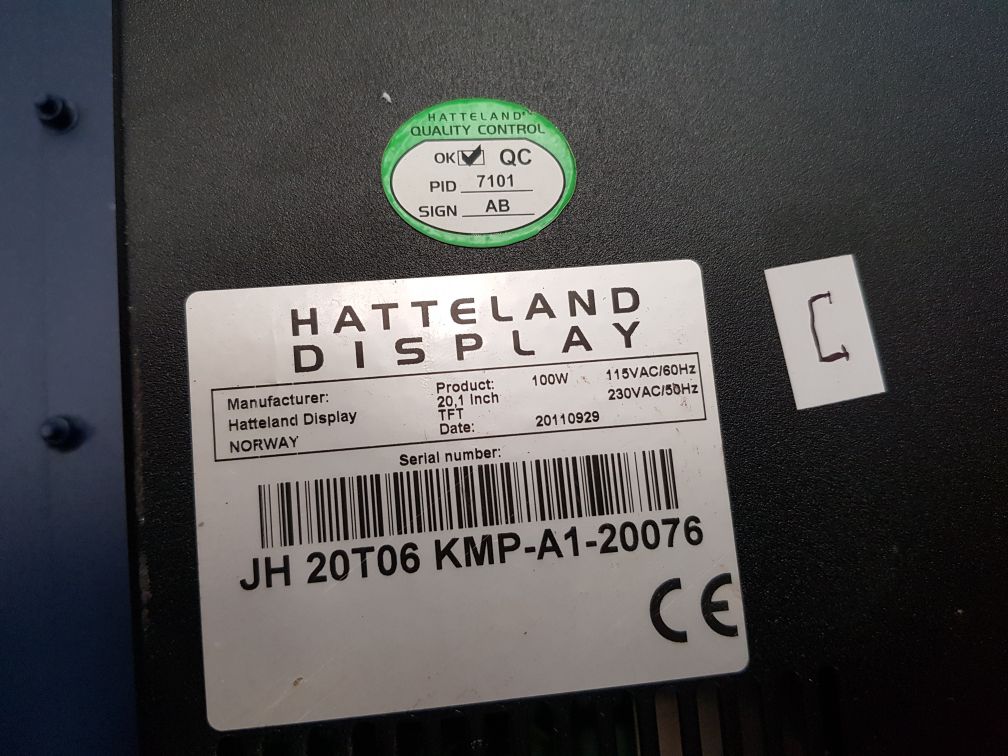 Hatteland Display 20,1 Inch Tft
