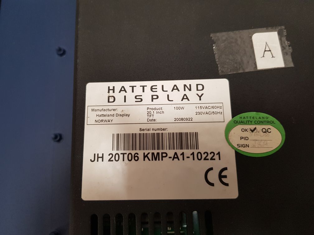 Hatteland Display 20,1 Inch Tft
