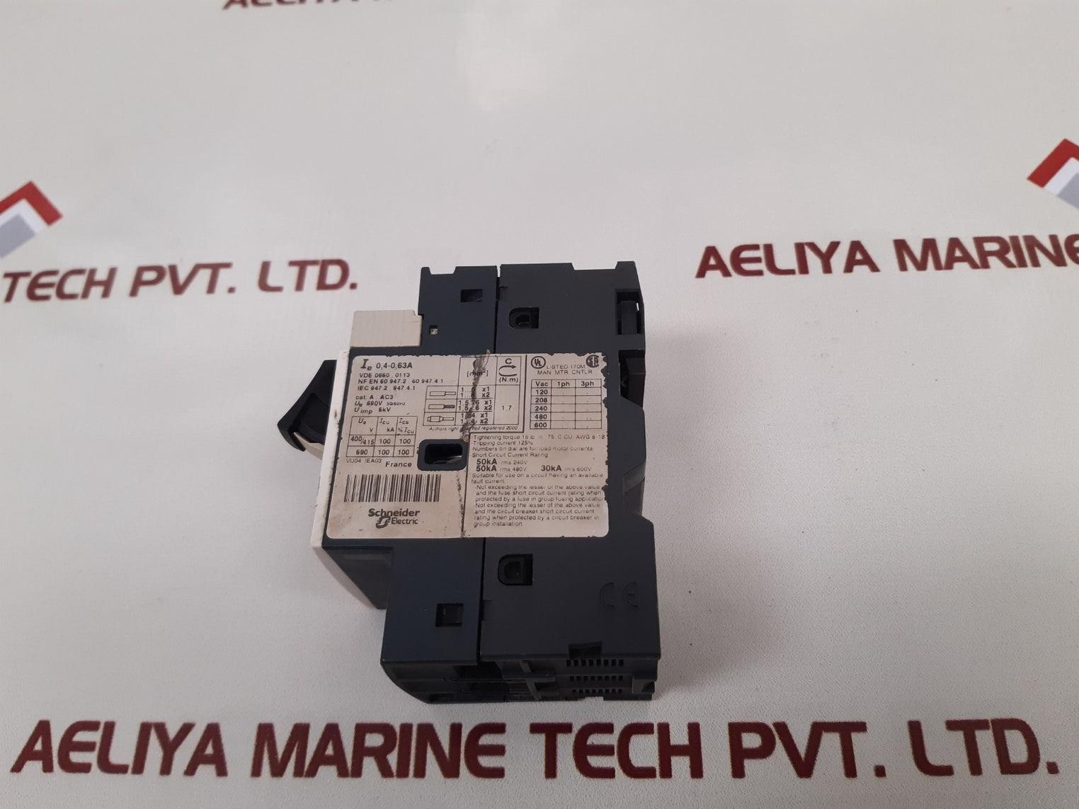 Telemecanique/Schneider Gv2Me04/0.4-0.63A Contactor
