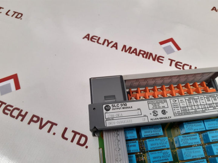 Allen-bradley 1746-ow16 Ser.C Slc 500 Output Module Used
