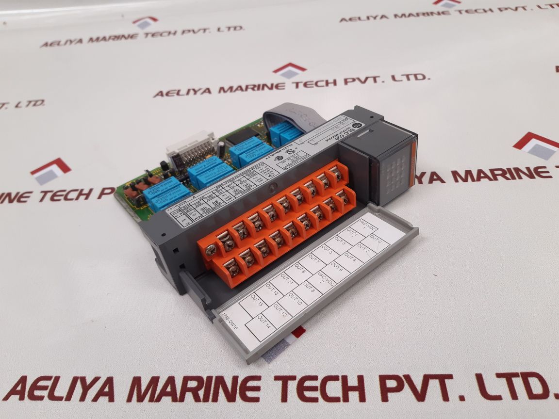 Allen-bradley 1746-ow16 Ser.C Slc 500 Output Module Used
