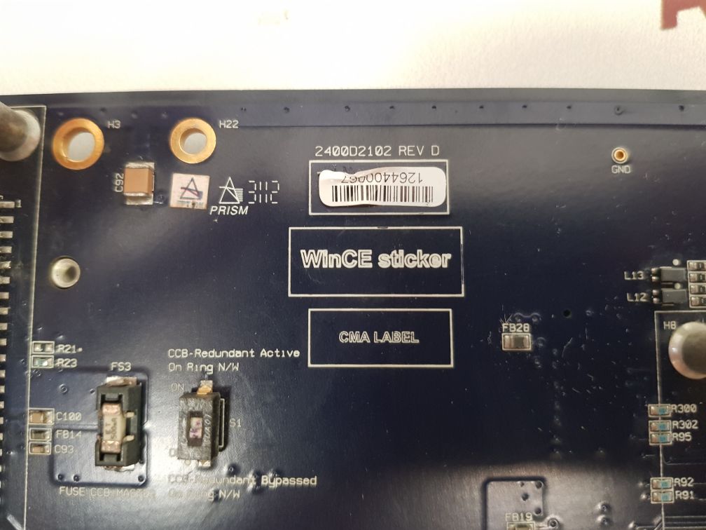 Wince Sticker 2400D2102 Rev.D Communication Board
