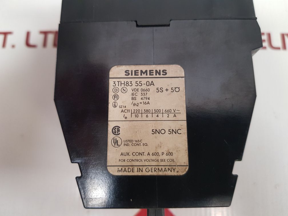 Siemens 3Th83 55-0A Contactor Coil
