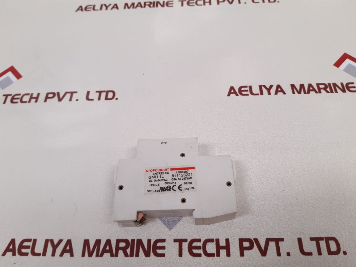 Entrelec Gmu 1L Circuit Breaker 811123221
