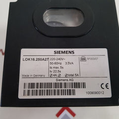 Siemens Lok16.250A27 Oli Burner Controller Used One
