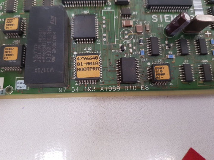 Siemens 97 54 193 X1989 D10 E8 Pcb Card Used
