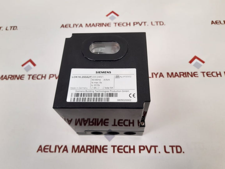 Siemens Lok16.250A27 Oil Burner Controller Used
