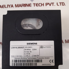 Siemens Lok16.250A27 Oil Burner Controller Used
