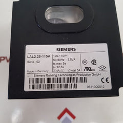 Siemens Lal2.25-110V Oil Burner Control
