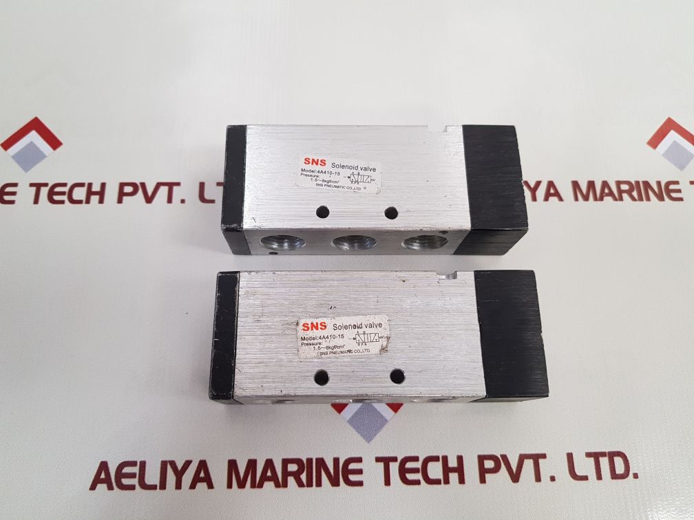 Sns Pneumatic 4A410-15 Solenoid Valve Used
