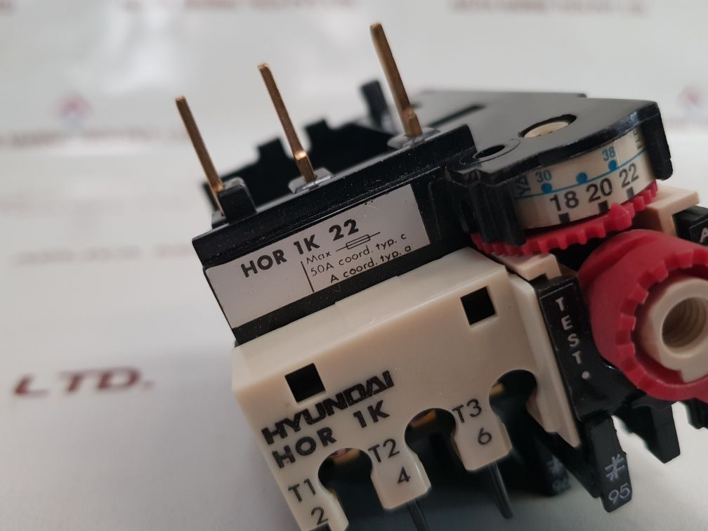 Hyundai Hor 1K 22 Thermal Overload Relay Used
