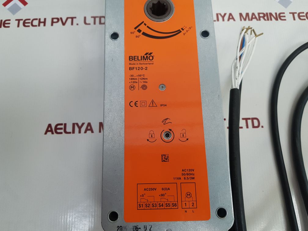 Belimo Bf120-2 Fire / Smoke Damper Actuator, Spring Return
