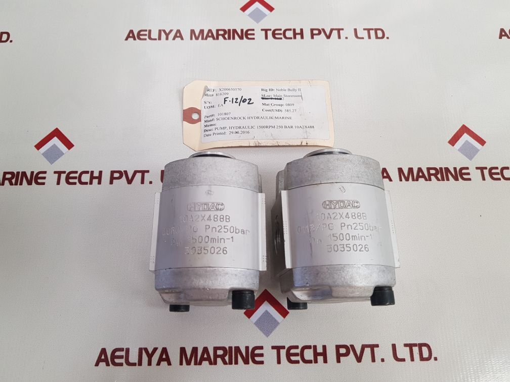 Hydac 10A2X488B Hydraulic Pump
