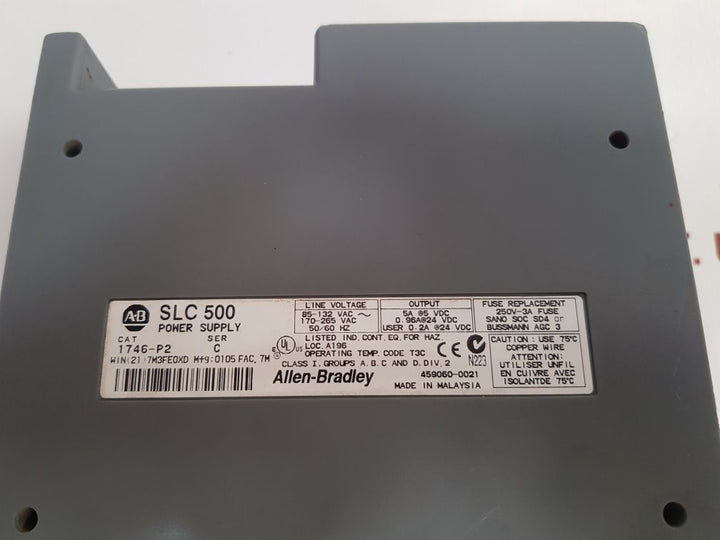 Allen-bradley 1746-p2 Ser: C Power Supply Used
