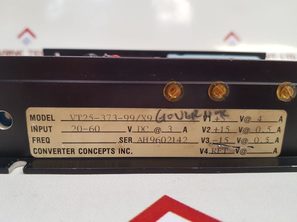Converter Concepts Vt25-373-99/X9 Power Supply Used
