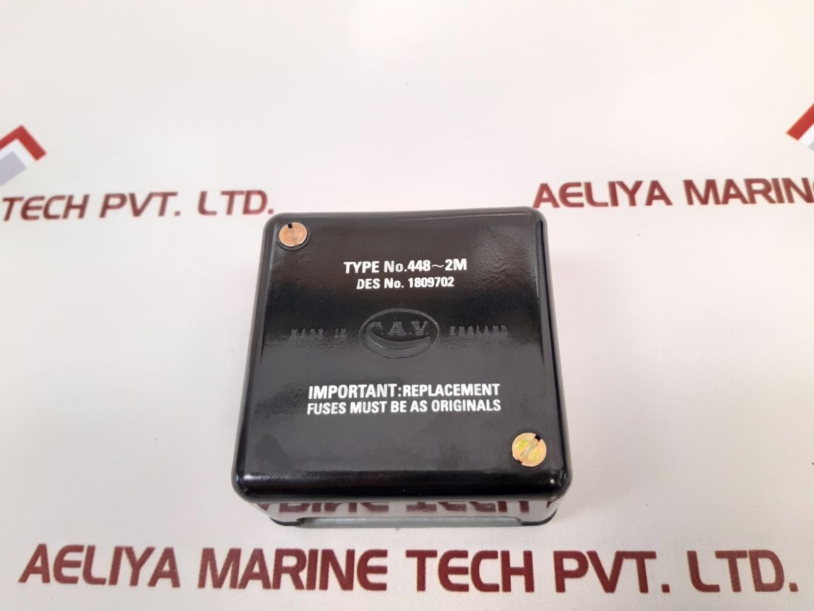 C.A.V. 448~2M Fuse Box Cover

