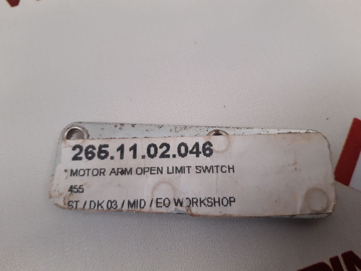 265.11.02.046 Motor Arm Open Limit Switch

