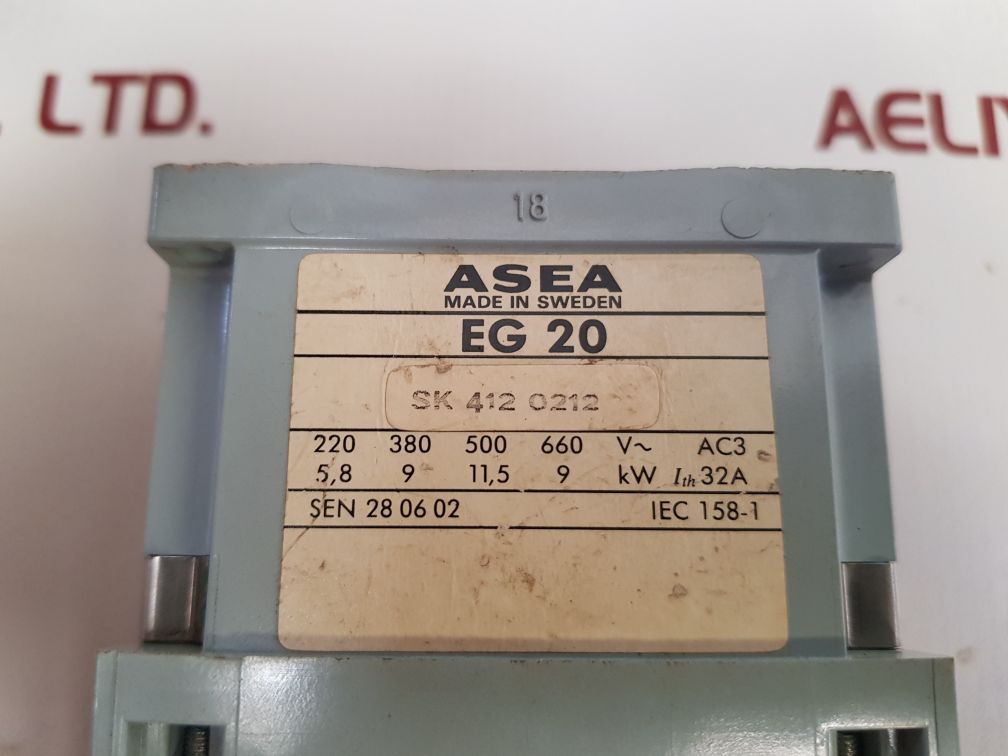Asea Eg 20 Contactor Sk 412 0212
