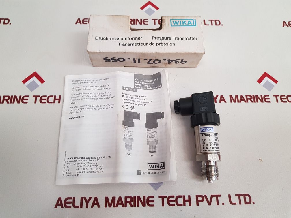 Wika S10 Pressure Transmitter 14023608 New Aeliya Marine Tech