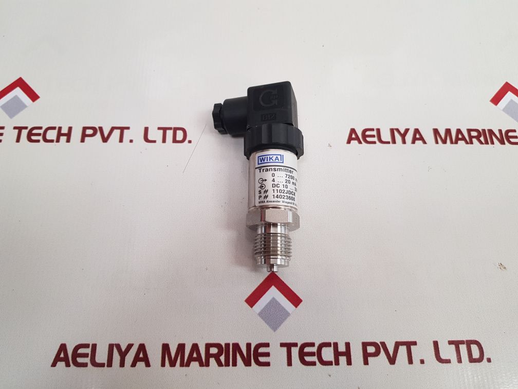 Wika S-10 Pressure Transmitter 14023608 New

