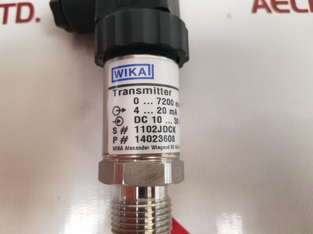 Wika S-10 Pressure Transmitter 14023608 New
