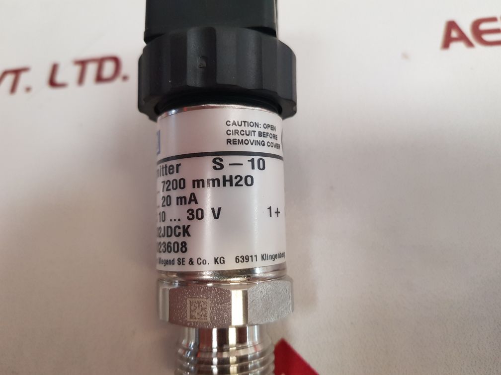 Wika S-10 Pressure Transmitter 14023608 New
