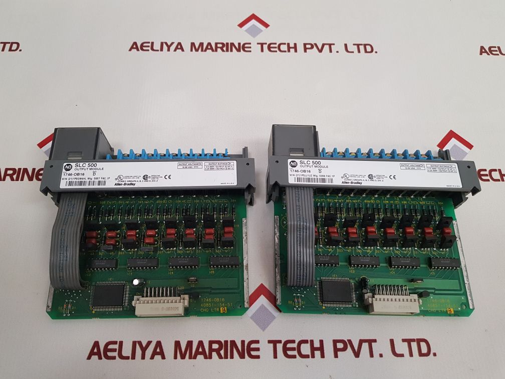 Allen-bradley 1746-ob16 Ser: D Slc 500 Output Module Used
