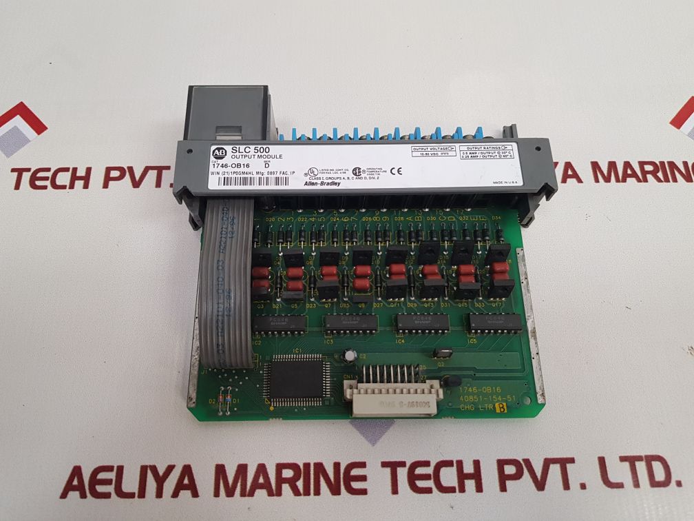 Allen-bradley 1746-ob16 Ser: D Slc 500 Output Module Used

