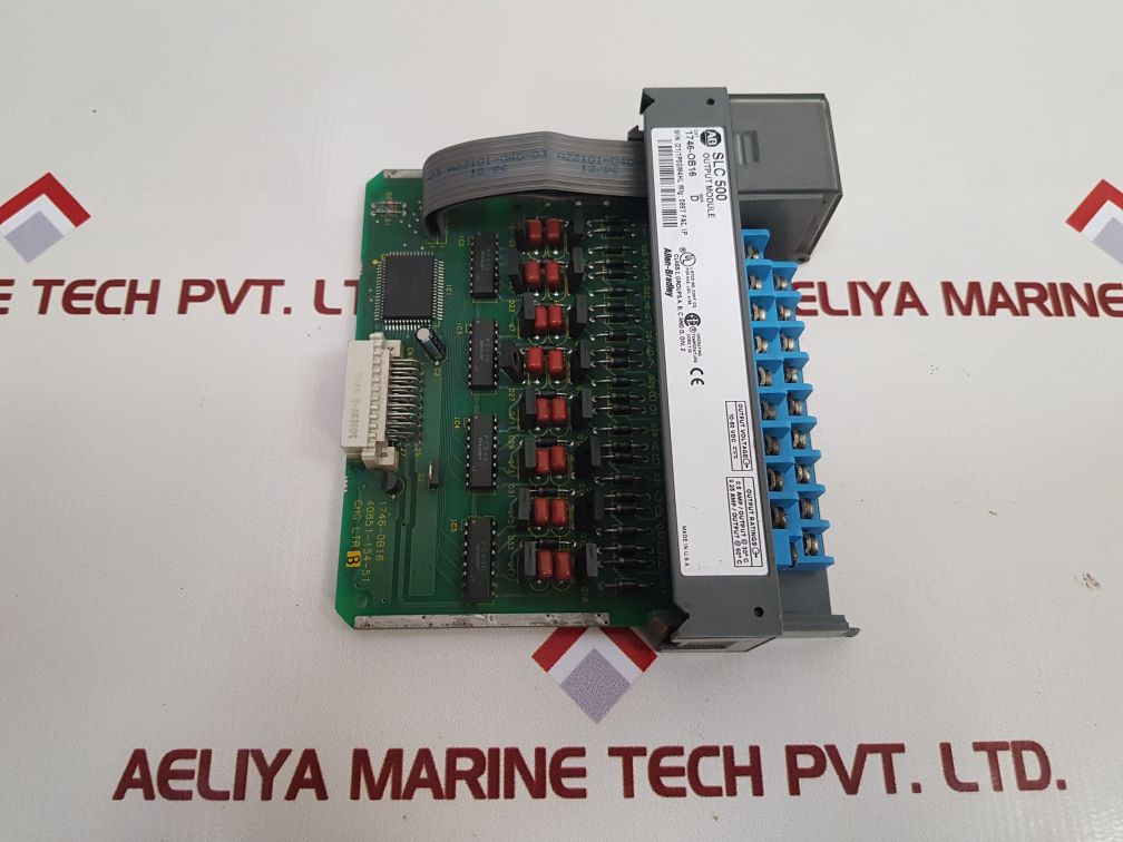 Allen-bradley 1746-ob16 Ser: D Slc 500 Output Module Used
