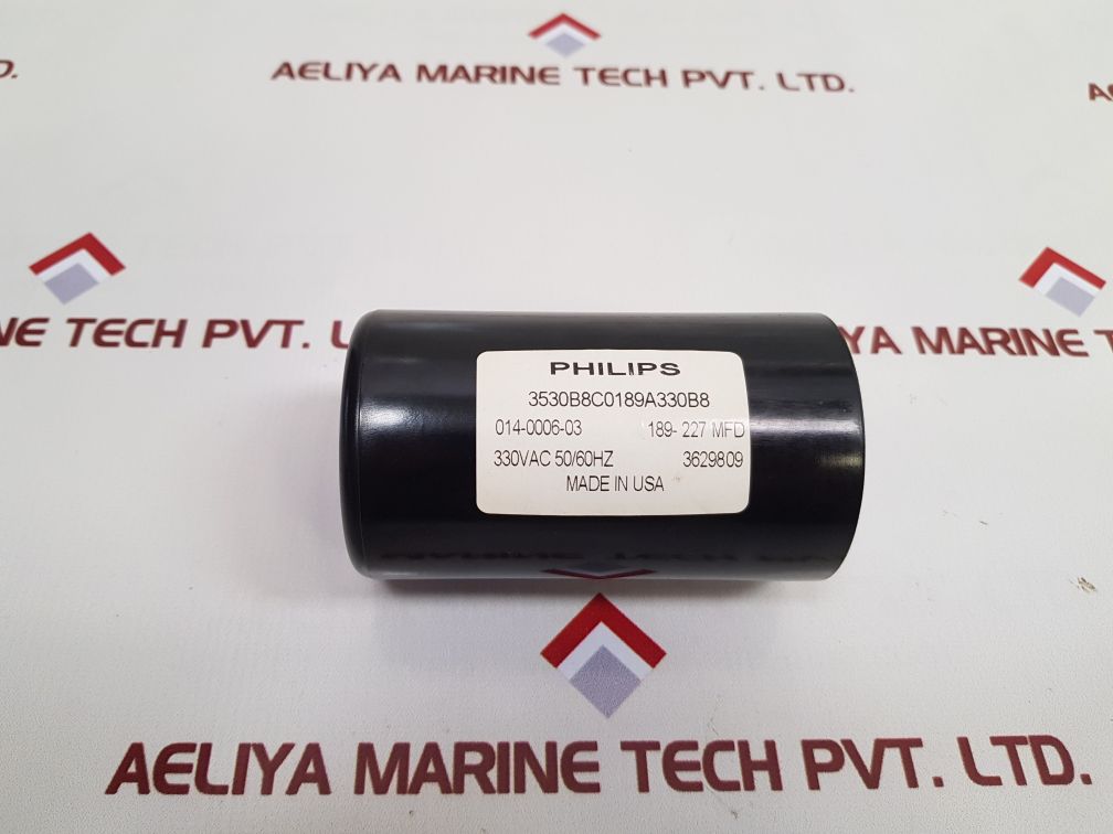 Philips 3530B8C0189A330B8 Start Capacitor 330Vac 50/60Hz
