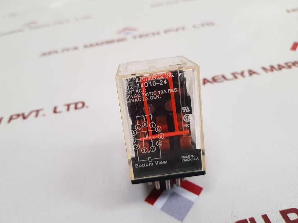 Nte R02-14D10-24 Relay 250Vac/28Vdc 10A Res.
