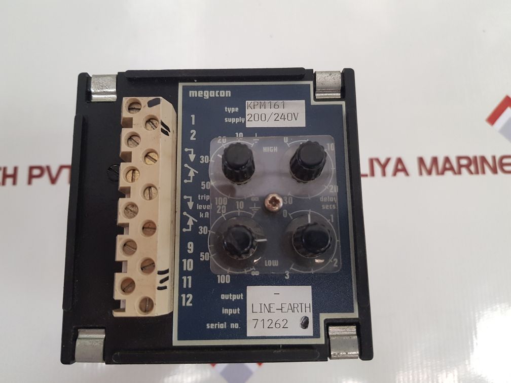 Megacon Kpm161 Earth Fault Guard 0-1000 K Ohm
