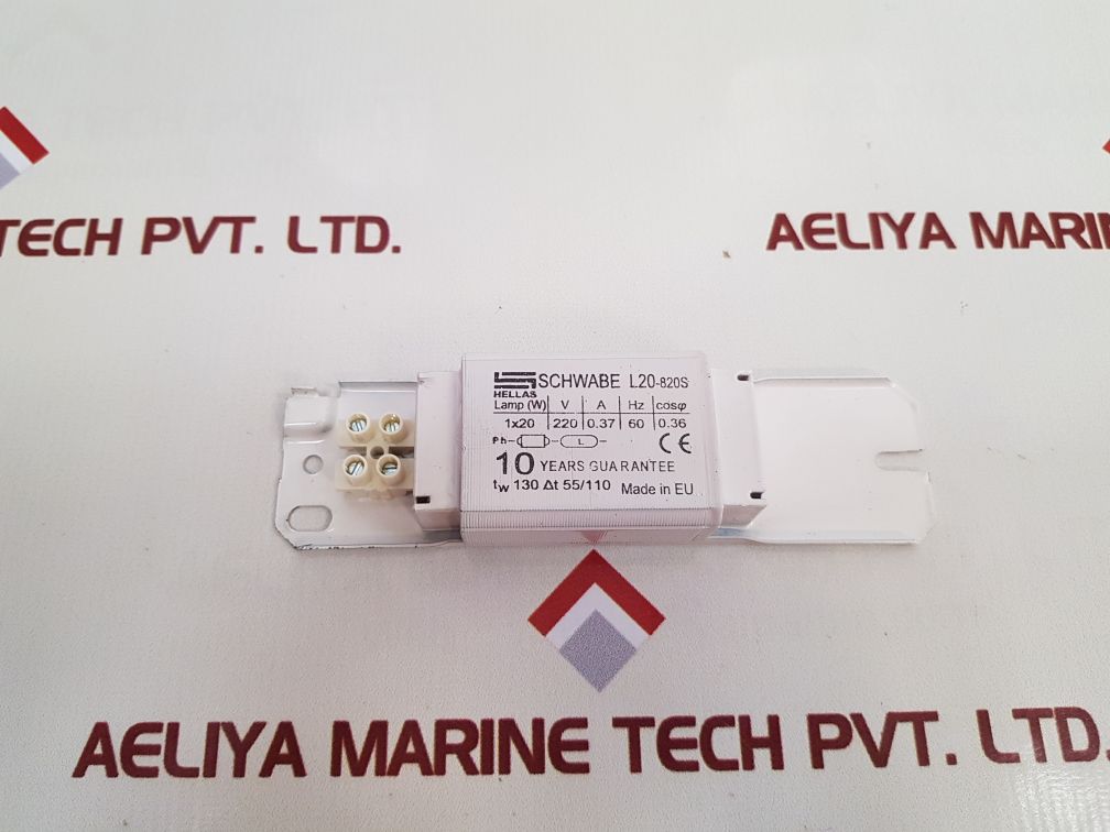 Schwabe Hellas L20-820S Electronic Ballasts
