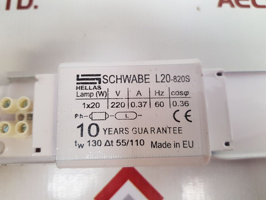 Schwabe Hellas L20-820S Electronic Ballasts
