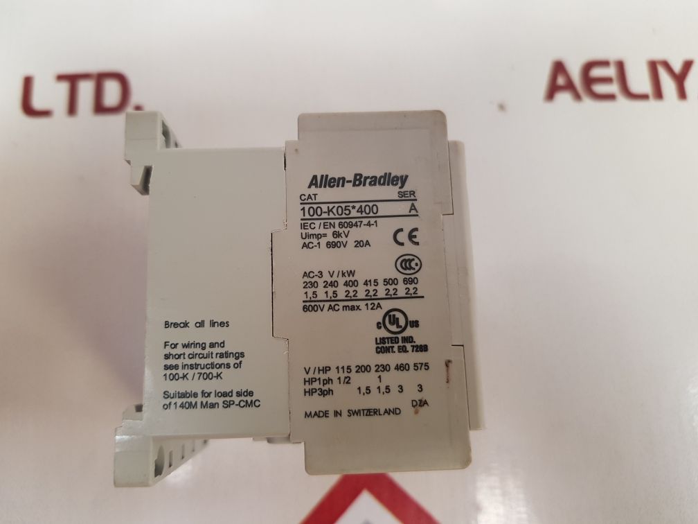 Allen-bradley 100-k05*400 Ser A Contactor
