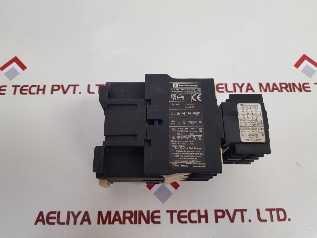 Telemecanique La1-d22 A 65 Auxillary Contact Block
