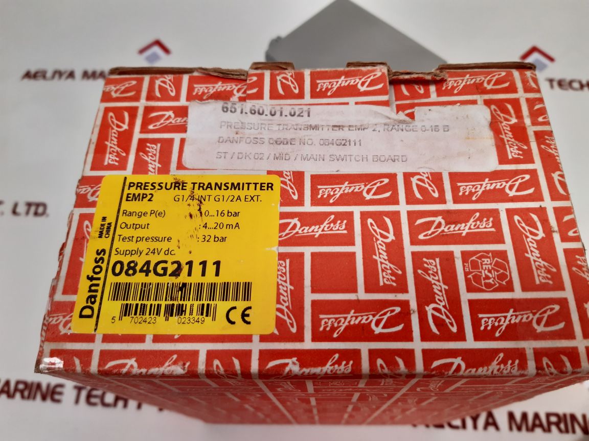 Danfoss Emp 2 Pressure Transmitter 084G2111 New
